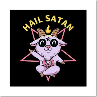 Hail cute satan Posters and Art